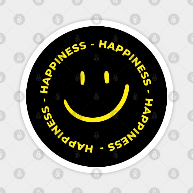 HAPPINESS Magnet by mmpower